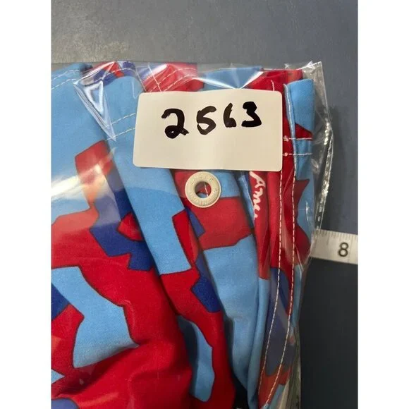 American Eagle Outfitters Mens Red & Blue Floral Swim Trunks Size 36 Polyester D - Picture 12 of 12